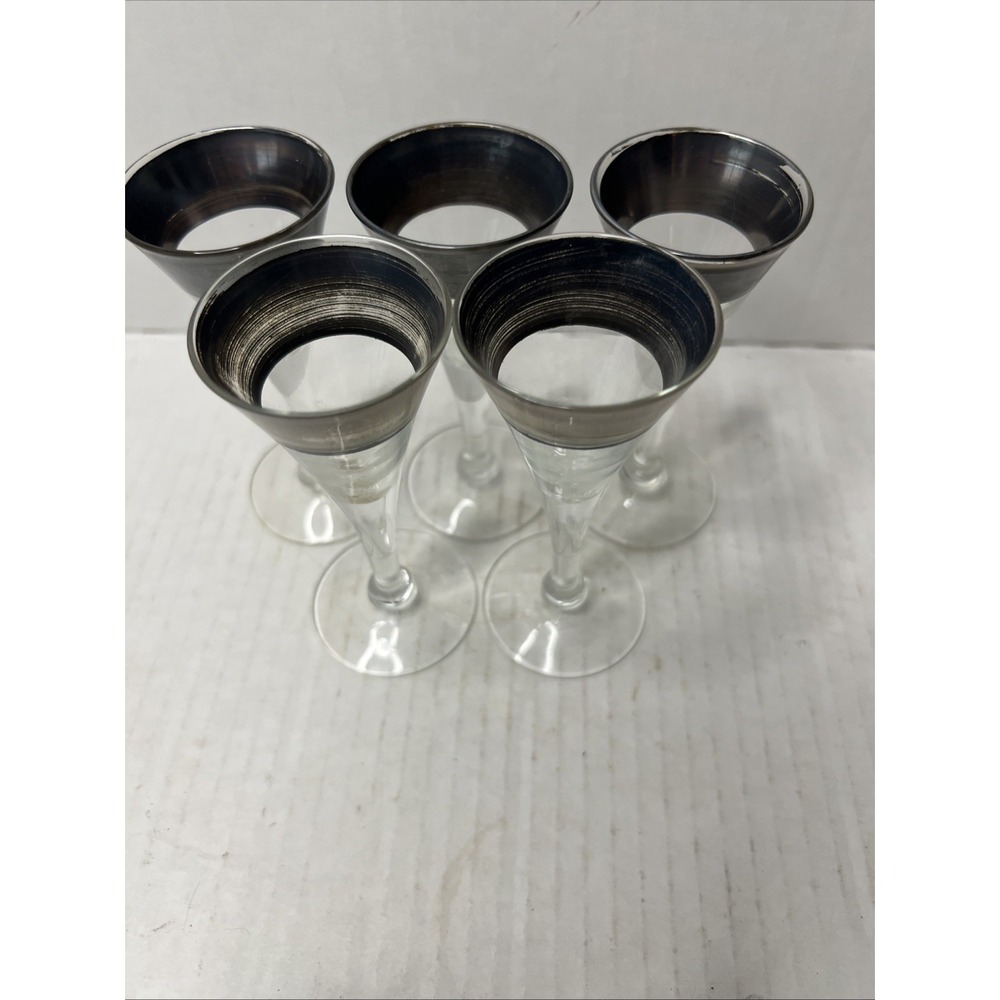 VUNTAGE DOROTHY THORPE STYLE SHOT GLASSES SET OF 5